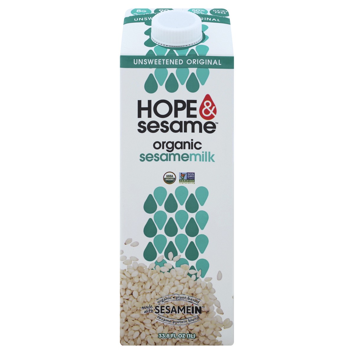 slide 1 of 13, Hope & Sesame Sesamemilk 33.8 oz, 33.8 fl oz