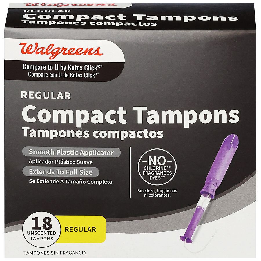 slide 3 of 4, Walgreens Compact Tampons, 18 ct
