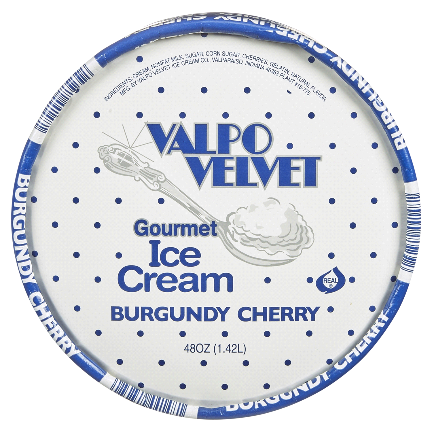 slide 2 of 2, Valpo Velvet Burgundy Cherry Ice Cream, 48 oz