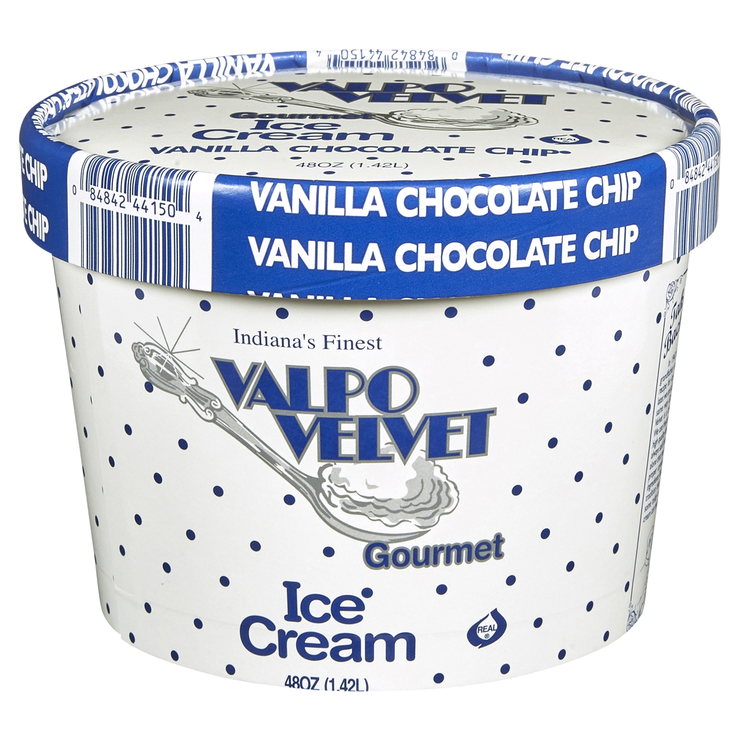 slide 1 of 2, Valpo Velvet Vanilla Choc Chip, 48 oz