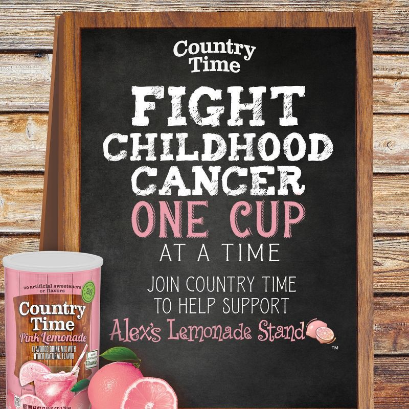slide 7 of 8, Country Time Pink Lemonade Drink Mix - 63 oz Canister, 63 oz