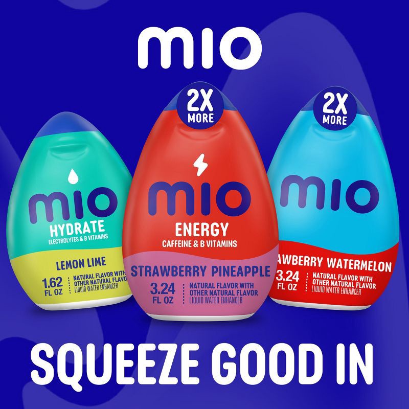 slide 10 of 10, MiO Big Bottle Strawberry Pineapple Smash Liquid Water Enhancer - 3.24 fl oz Bottle, 3.24 fl oz