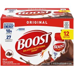 Boost Original Nutritional Shake Chocolate Non-Caffeinated - 12pk