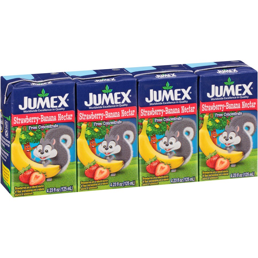 slide 6 of 7, Jumex Strawberry-Banana Nectar from Concentrate Juice - 4 ct; 4.23 fl oz, 4 ct; 4.23 fl oz