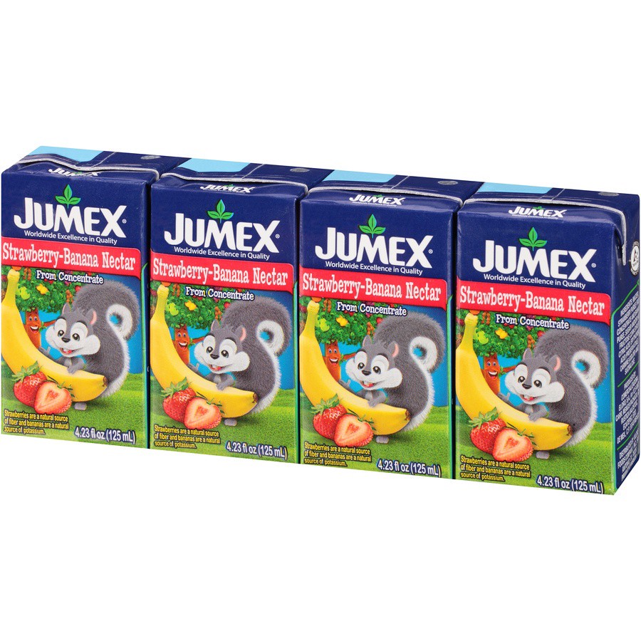 slide 7 of 7, Jumex Strawberry-Banana Nectar from Concentrate Juice - 4 ct; 4.23 fl oz, 4 ct; 4.23 fl oz