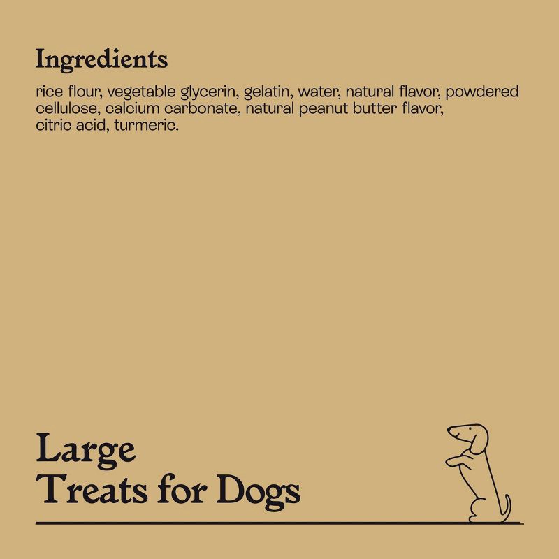 slide 5 of 7, Long Lasting Peanut Butter Flavor Dog Treats - Large - 21oz - Kindfull™, 21 oz