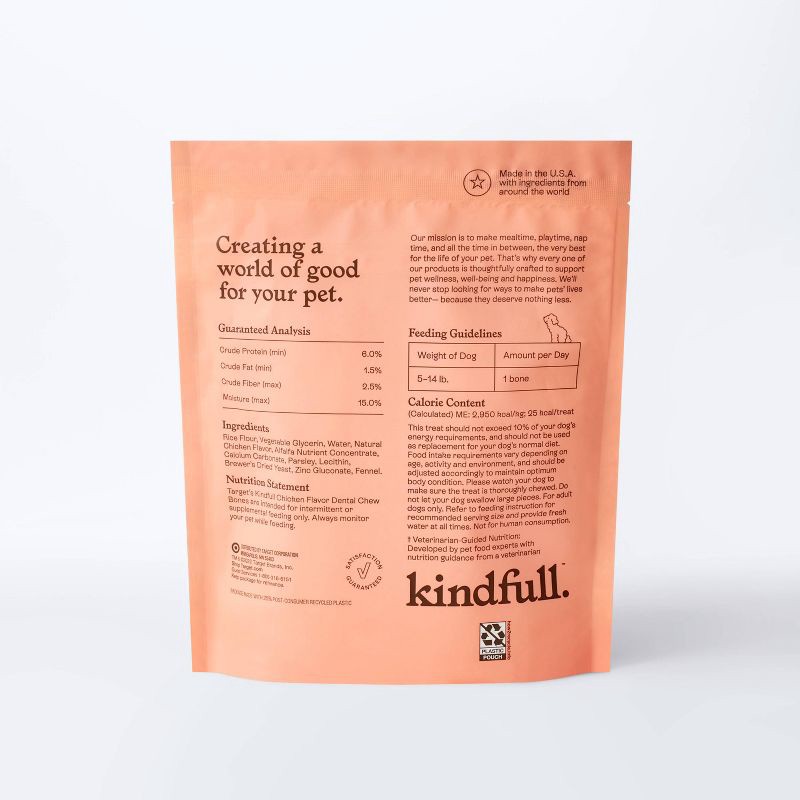 slide 3 of 7, Dental Bones Chicken Dog Treats - Small - 12oz - Kindfull™, 12 oz