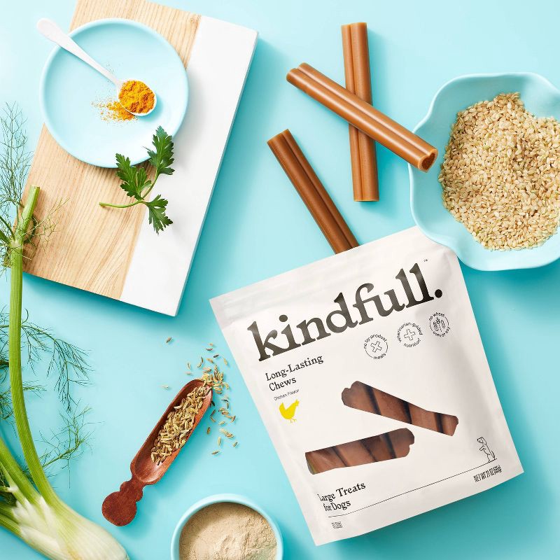 slide 2 of 6, Long Lasting Chicken Dog Treats - Large - 21oz - Kindfull™, 21 oz