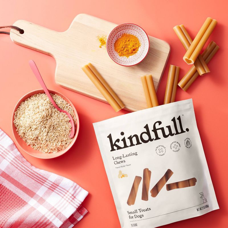 slide 2 of 7, Long Lasting Peanut Butter Flavor Dog Treats - Small/Medium - 21oz - Kindfull™, 21 oz