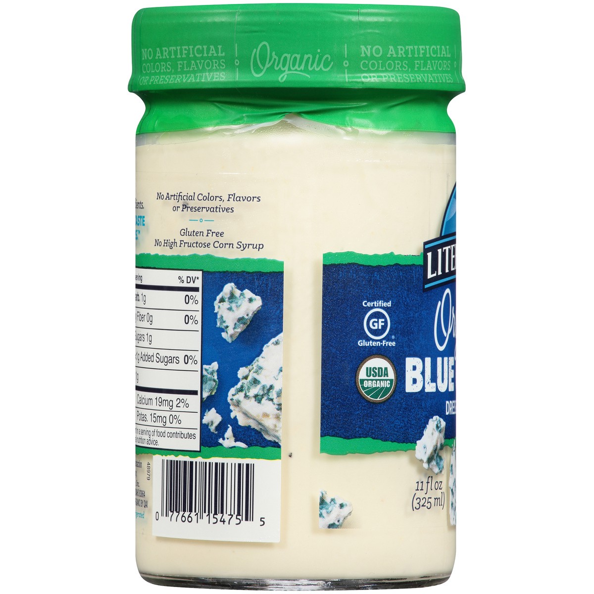 slide 5 of 7, Litehouse Organic Blue Cheese Dressing & Dip 11 fl. oz. Jar, 11 oz