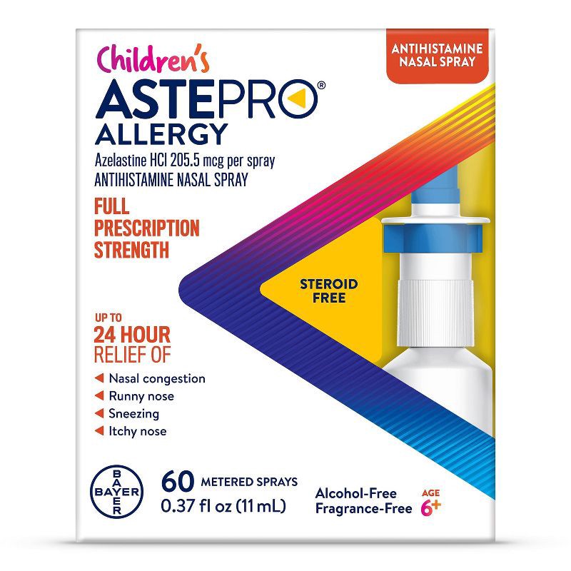 slide 1 of 7, Children's Astepro Steroid Free Azelastine Hydrochloride Antihistamine Nasal Spray for Allergy Relief - 60 Metered Sprays, 1 ct