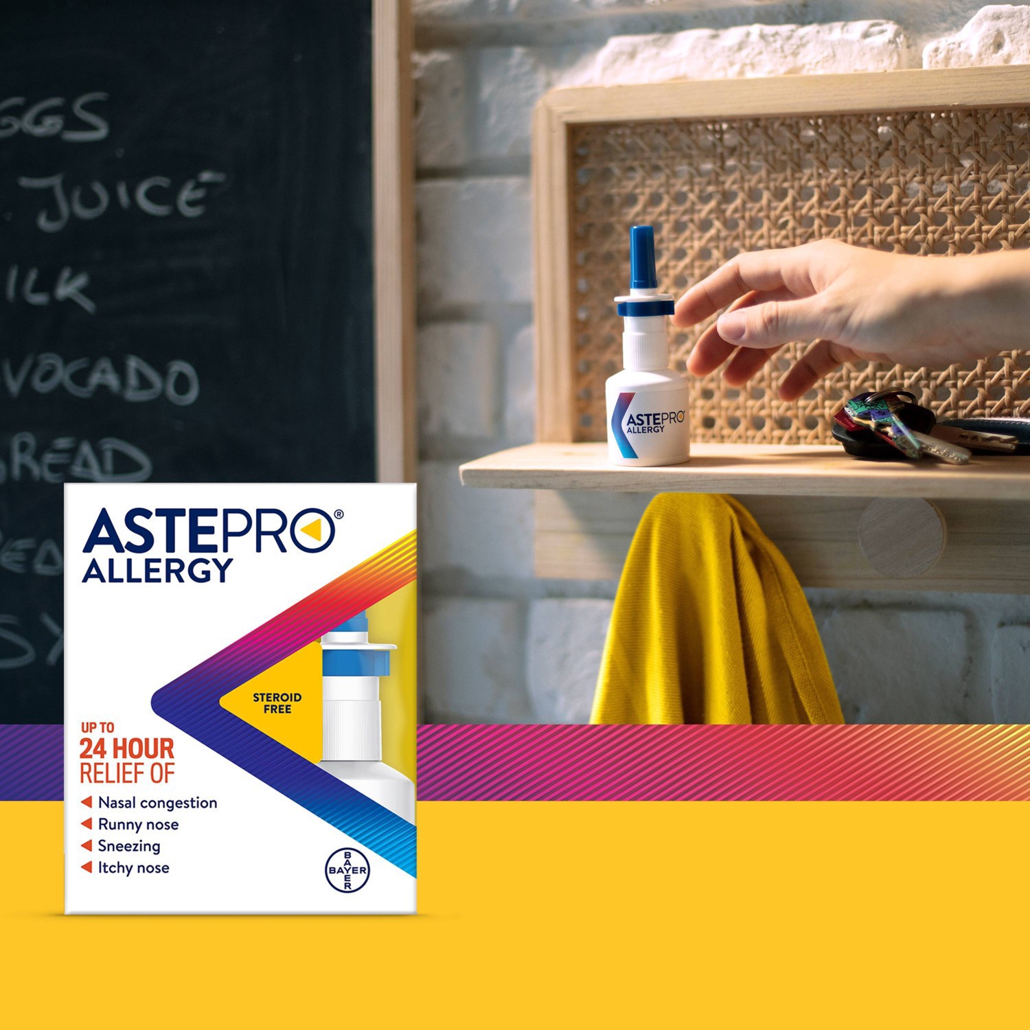 Astepro Allergy Azelastine Hydrochloride Steroid Free Antihistamine