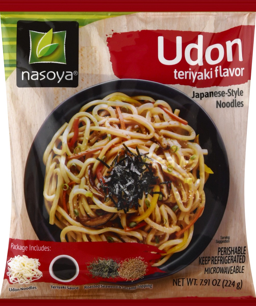 slide 1 of 9, Nasoya Japanese-Style Noodles Teriyaki Flavor Udon 7.91 oz, 7.91 oz