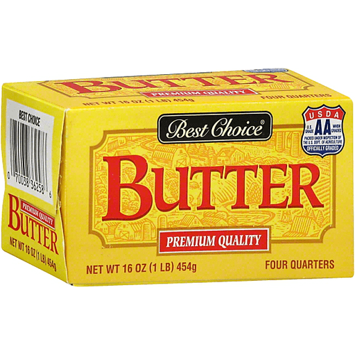 slide 1 of 1, Best Choice Grade AA Butter Quarters, 16 oz