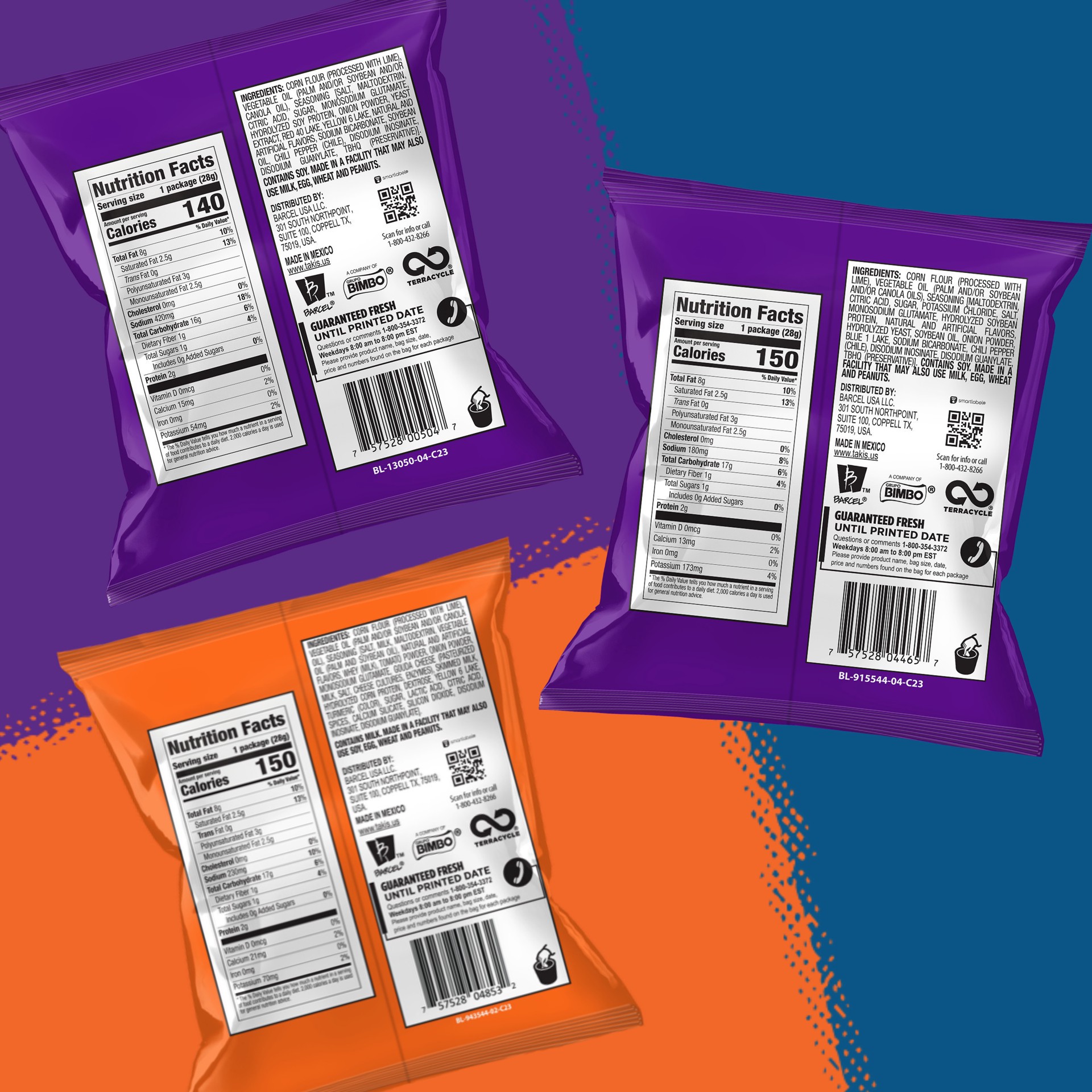 slide 4 of 7, Takis Extreme/Zero Heat Fuego/Intense Nacho/Blue Heat Tortilla Chips Hero Pack 18 - 1 oz Packages, 18 ct