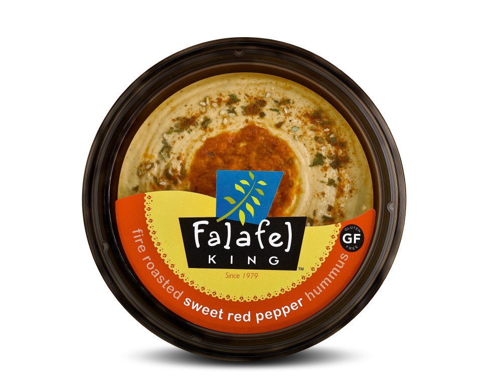 slide 1 of 1, Falafel King Fire Roasted Red Sweet Pepper Hummus - 10 oz, 10 oz