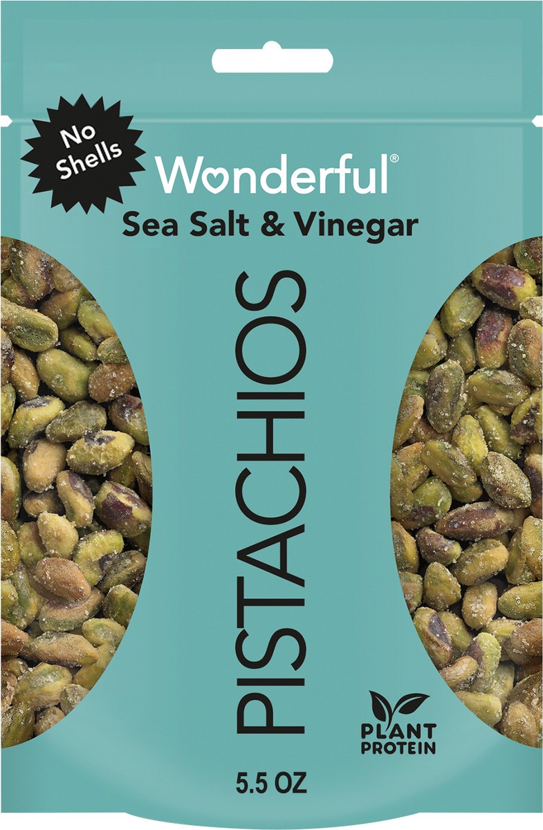 slide 4 of 6, Wonderful Pistachios No Shells Sea Salt & Vinegar Pistachios, 5.5 oz