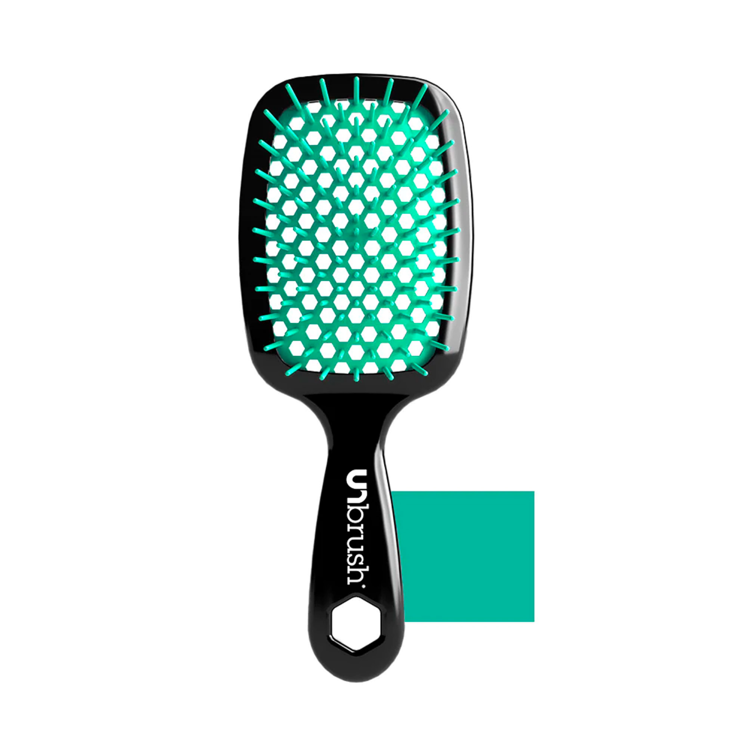 slide 1 of 2, UNbrush Detangler Hair Brush - Lagoon Teal, 1 ct