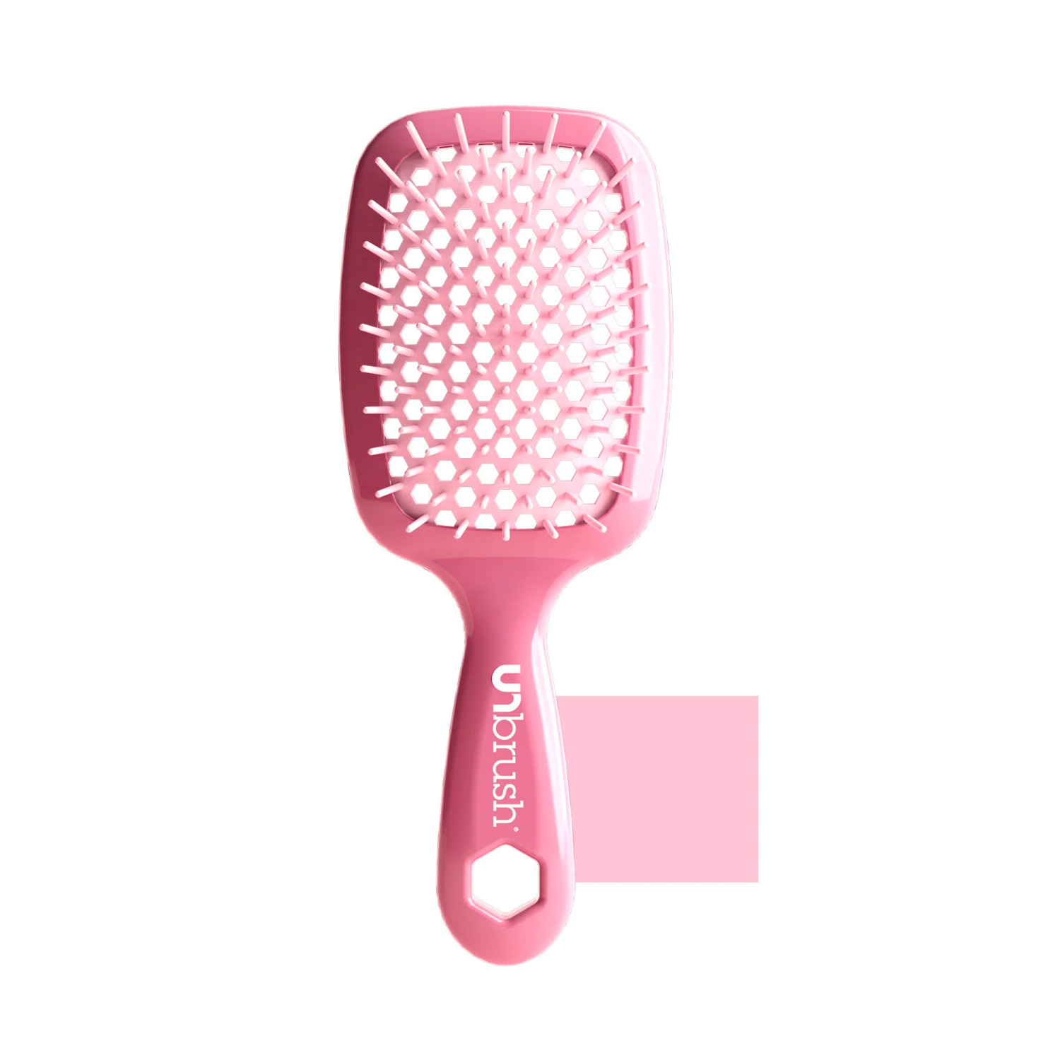 slide 1 of 2, UNbrush Detangler Hair Brush - Pastel Rose Dark Pink, 1 ct