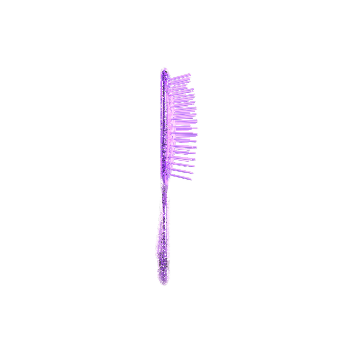 slide 2 of 2, UNbrush Detangling Brush MINI GLITTER - Amethyst Lavender, 1 ct