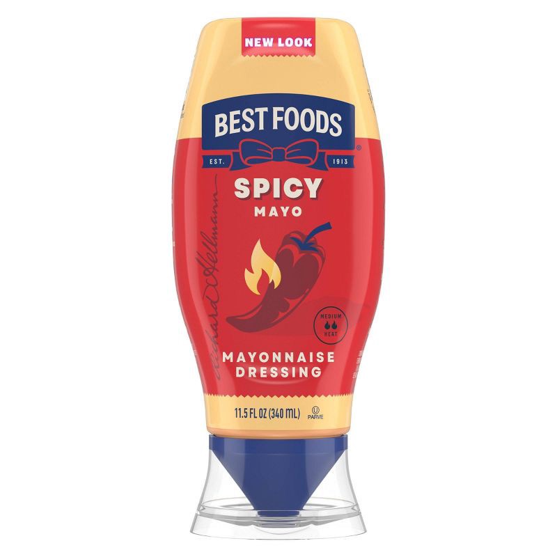 slide 1 of 9, Best Foods Spicy Mayonnaise Dressing - 11.5 fl oz, 11.5 fl oz