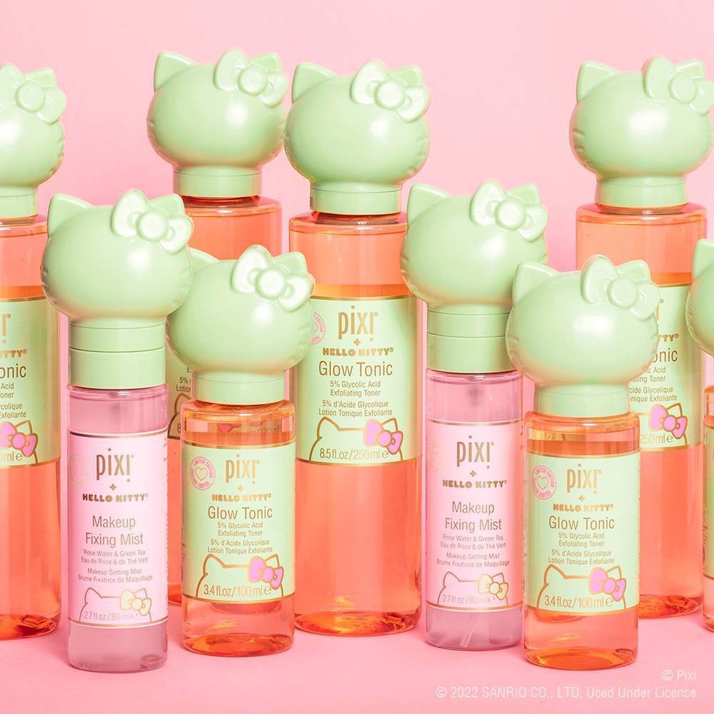 slide 3 of 6, Pixi + Hello Kitty Glow Tonic Glycolic Acid Exfoliating Toner - 3.4 fl oz, 3.4 fl oz