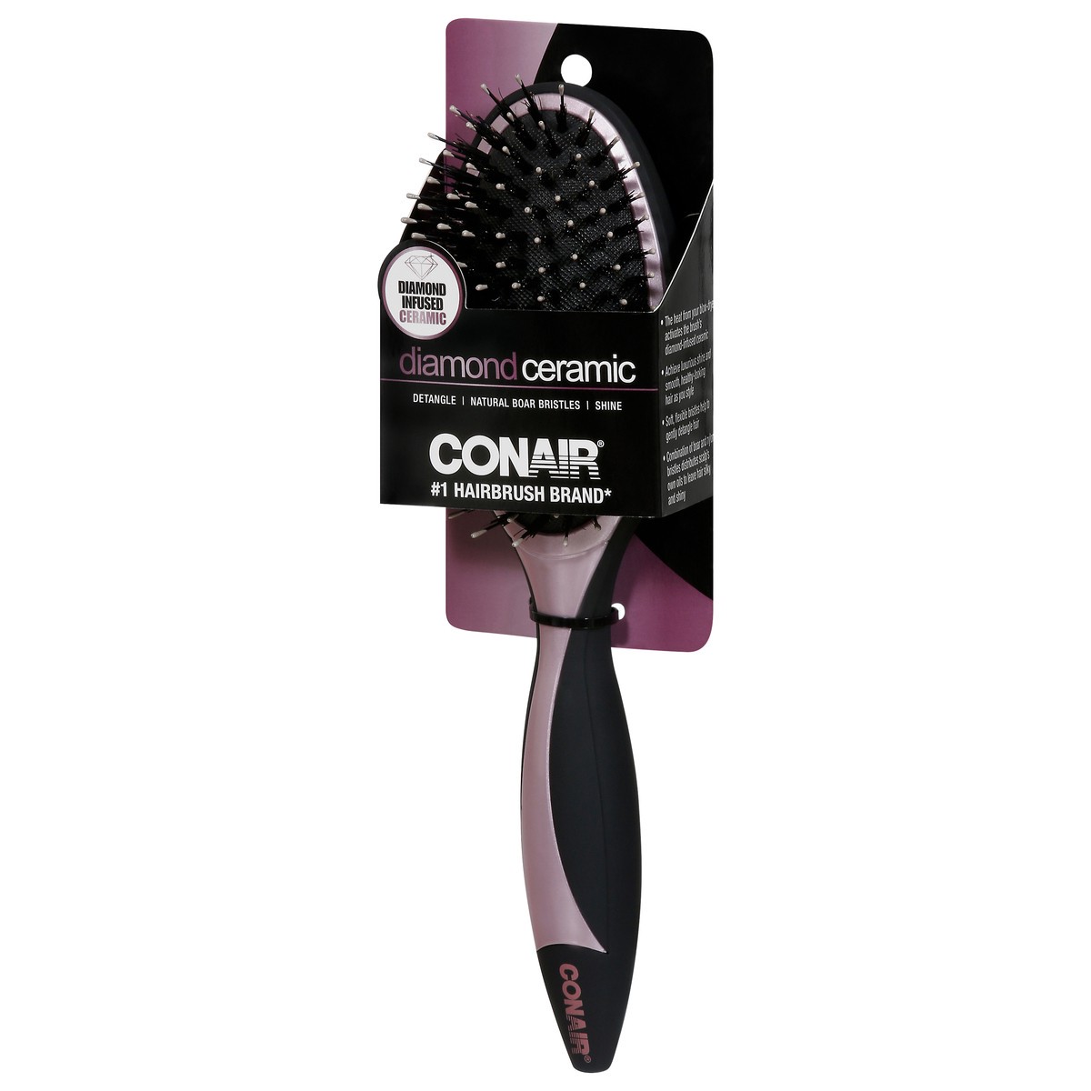 slide 10 of 11, NON BRAND Diamond Ceramic Paddle Brush, 1 ct