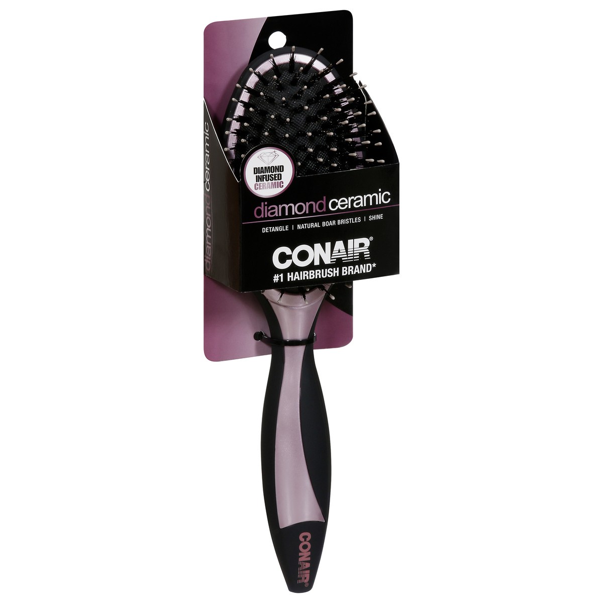 slide 6 of 11, NON BRAND Diamond Ceramic Paddle Brush, 1 ct