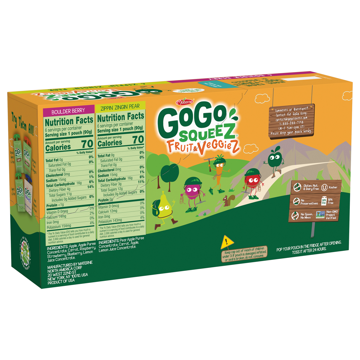 slide 2 of 2, Gogo Squeeze Fruit & Veggies On The Go Variety Pack - 12 ct; 38.4 oz, 12 ct; 38.4 oz