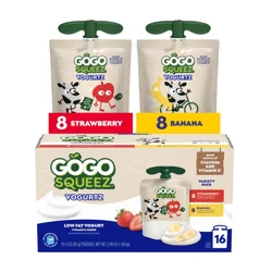 GoGo squeeZ YogurtZ Variety Pack, Made with 100% Real Milk, 3 oz Pouches (16 Pack)