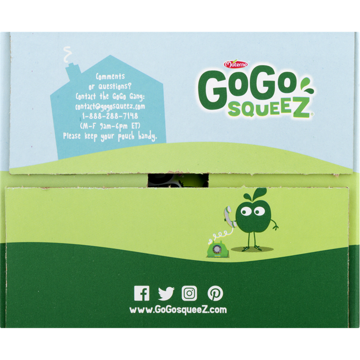 slide 4 of 7, GoGo squeeZ Applesauce & Fruit Puree, Apple, Banana, Strawberry Variety Pack (20 Pk), 20 ct