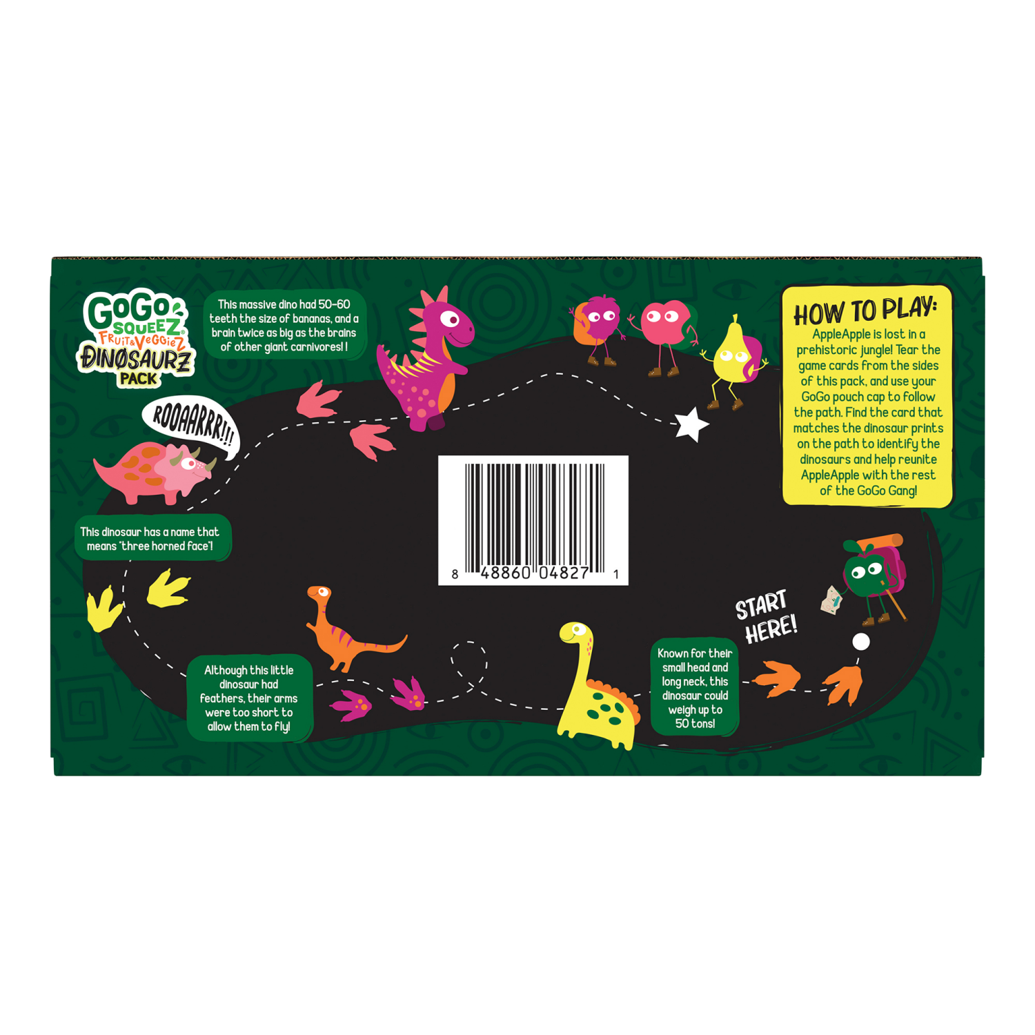 slide 7 of 8, GoGo Squeez 20 Pack Variety Pack Dinosaurz Pack Fruit & Veggies On the Go 20 ea - 20 ct, 20 ct