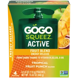 GoGo squeeZ Active, Tropical 4ct