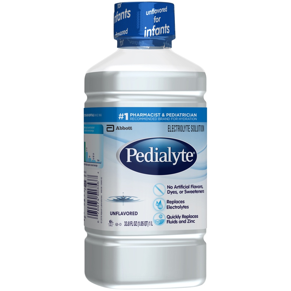 slide 2 of 8, Pedialyte Electrolyte Solution Unflavored - 33.8 fl oz, 33.8 fl oz