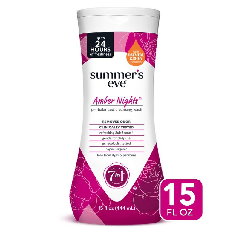 slide 1 of 8, Summer's Eve Amber Nights Feminine Cleansing Wash - 15oz, 15 oz