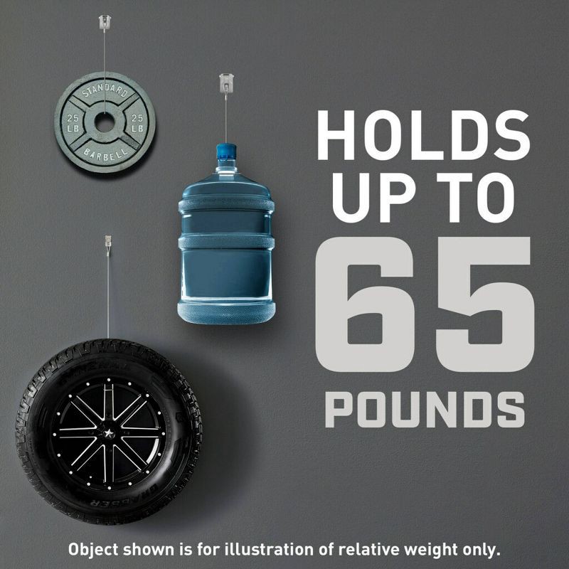 slide 5 of 14, 3M Claw Multi Weights Variety Pack: Steel Utility Hooks, 65 lb Capacity, 8 Pack, Gray, Drywall Picture Hanger, 65 lb, 8 ct