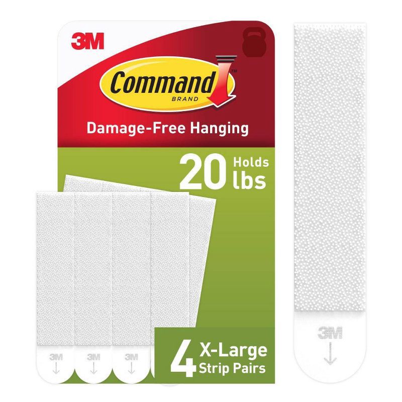 slide 1 of 14, Command 4ct Heavy Picture Hanging Strips - White, 4 ct
