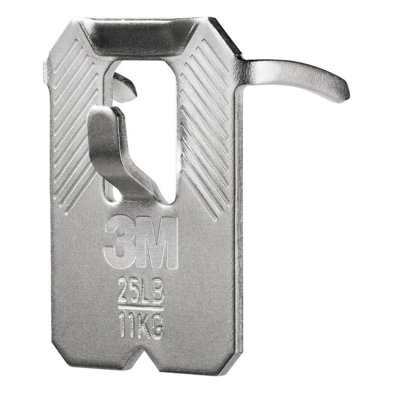 slide 4 of 13, 3M Claw 25IB Hooks Value Pack: Steel Utility Hooks, 25lb Capacity, Drywall Picture Hangers, Gray, 10 Pack, 25 lb, 10 ct