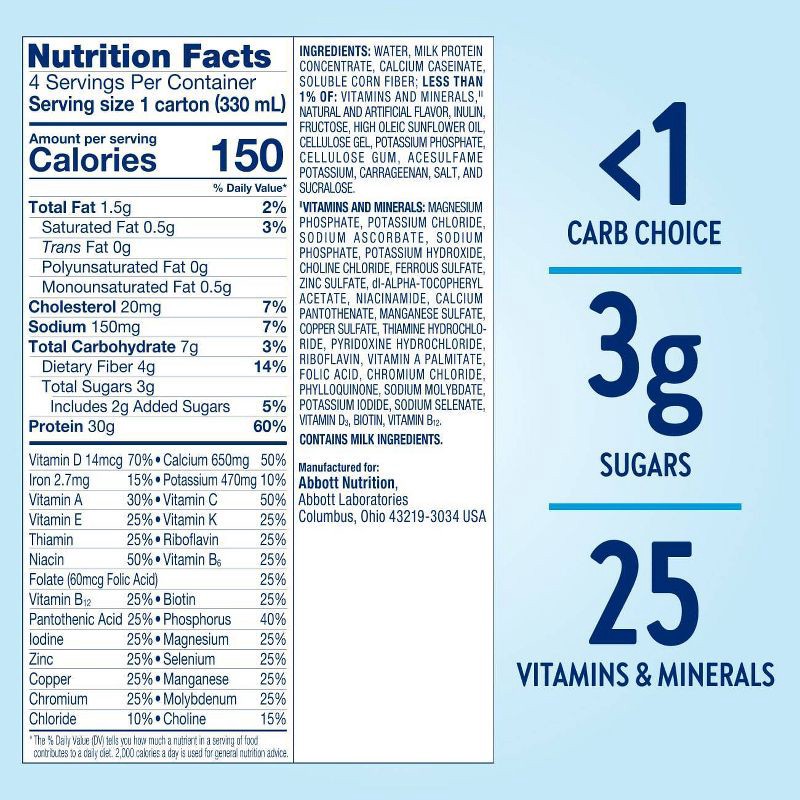 slide 7 of 9, Glucerna Protein Smart Shake Vanilla Non-Caffeinated - 4pk, 4 ct