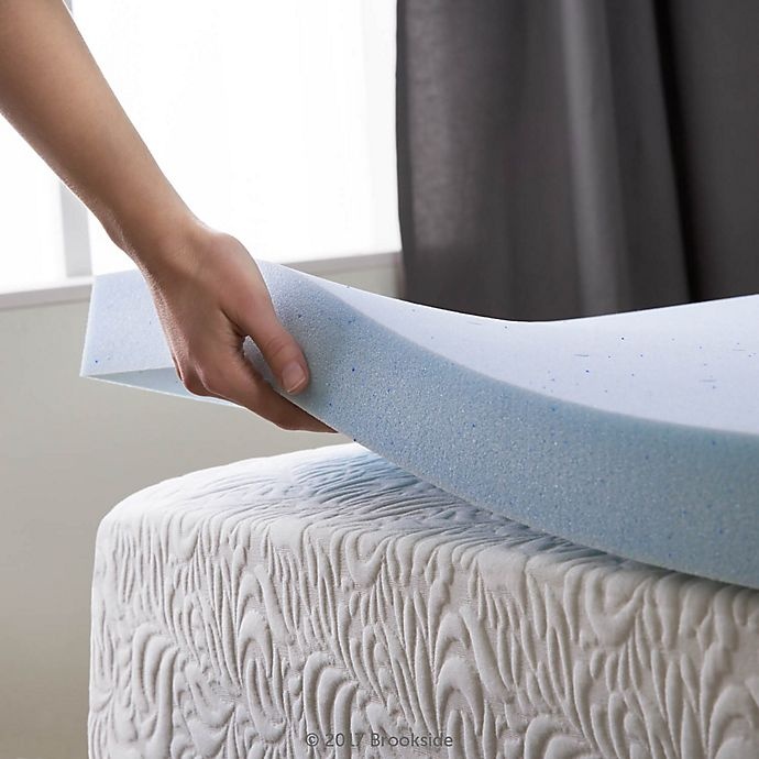 slide 3 of 6, Brookside 2.5 Gel Memory Foam Twin Mattress Topper'', 1 ct