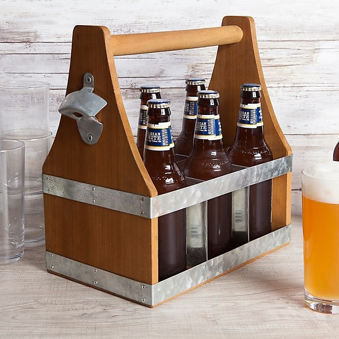 slide 4 of 4, Core Bamboo Beer Caddy, 1 ct