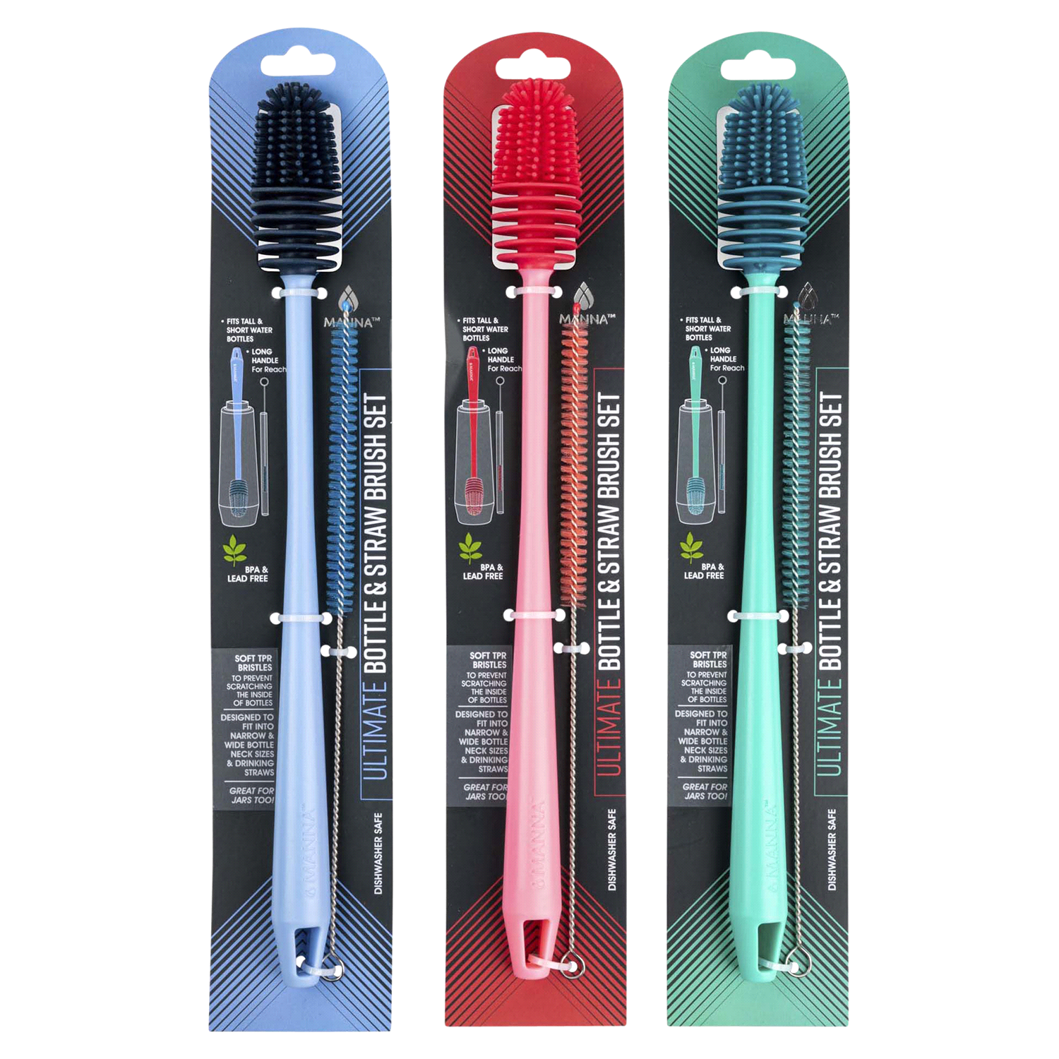 slide 2 of 2, Core Manna Ultimate Bottle And Brush Set, 2 ct