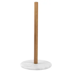 Core Marble & Wood Paper Towel Holder