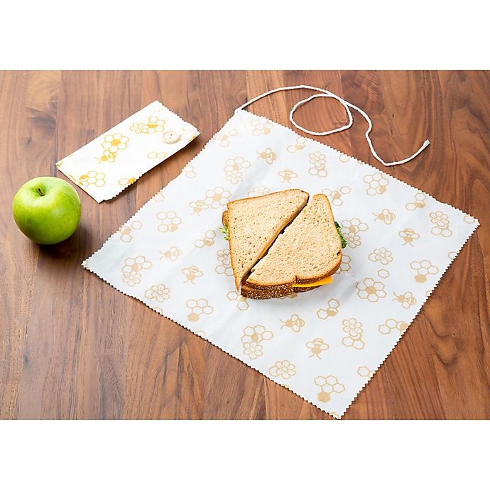 slide 3 of 4, Core Kitchen Beeswax Sandwich Wraps, 2 ct