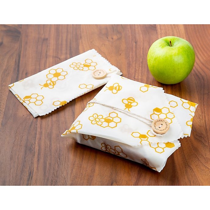 slide 4 of 4, Core Kitchen Beeswax Sandwich Wraps, 2 ct