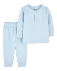 Carter's Baby 2-Piece PurelySoft Outfit Set Blue PRE