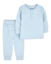 Carter's Baby 2-Piece PurelySoft Outfit Set Blue PRE