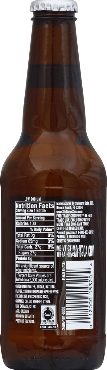 slide 6 of 6, Stubborn Soda Agave Vanilla Cream Glass Bottle, 12 fl oz