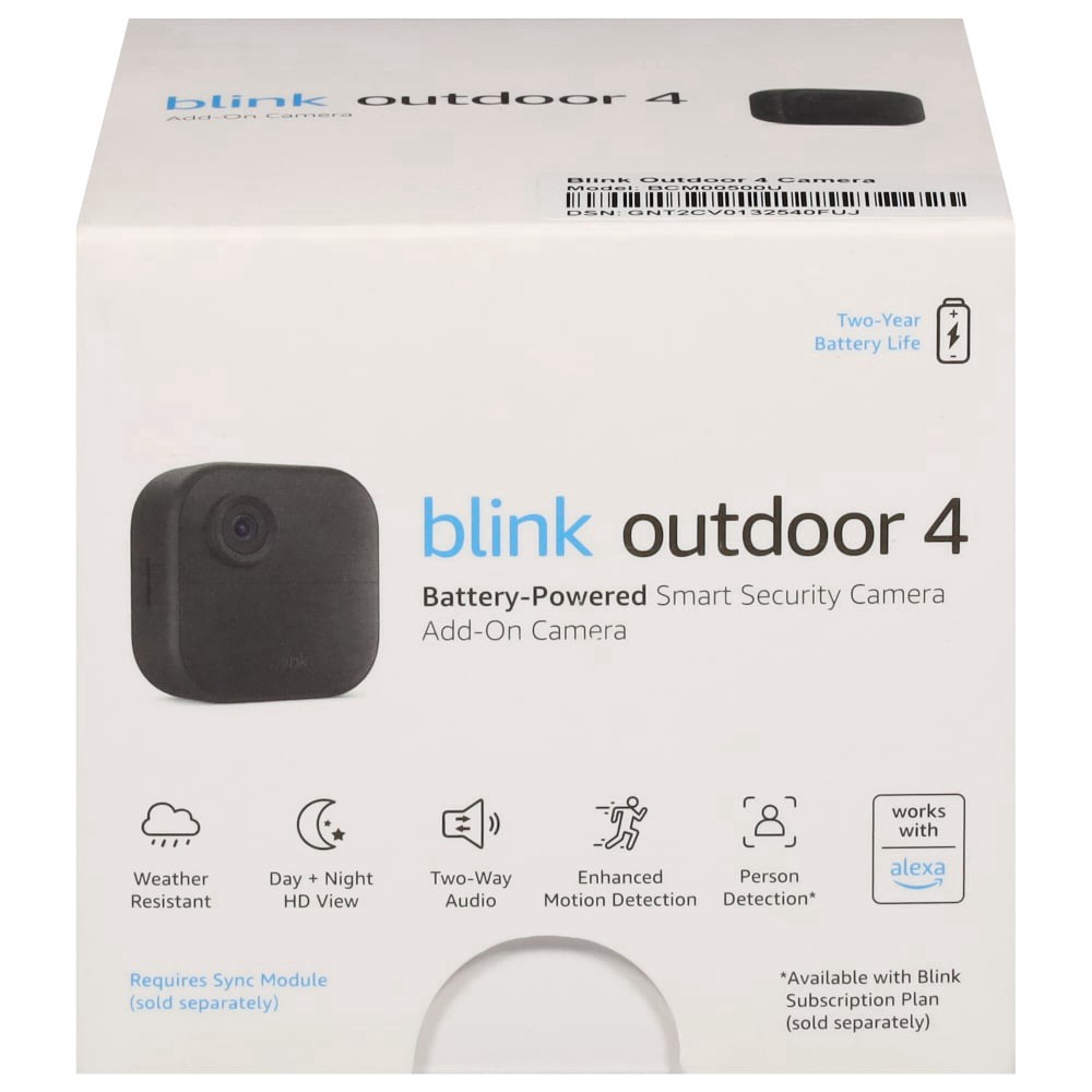 slide 1 of 5, Blink Outdoor 4 Battery-Powered Smart Add-On Security Camera 1 ea, 1 ct