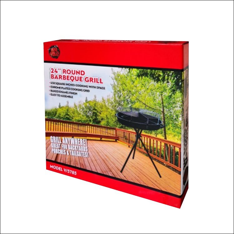 slide 1 of 1, Uniqueware Unq 24In Prtb Bbq Grill, 1 ct